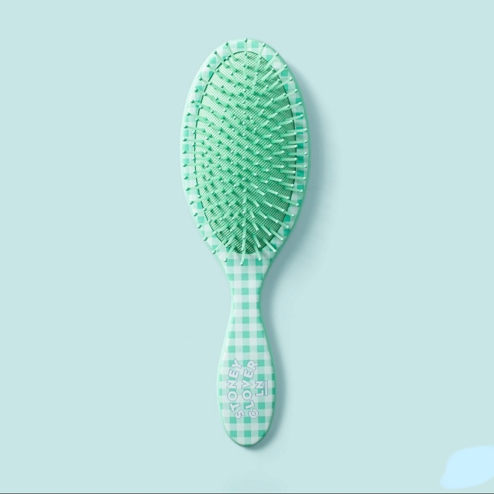 NWT Stoney Clover Lane x Target green gingham brush